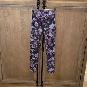 lululemon athletica Purple and Black Leggings